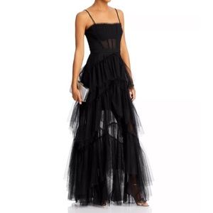 BCBG tulle corset gown